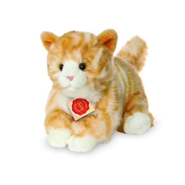 Hermann Teddy Knuffel Kat Rood Getijgerd - Afbeelding 2