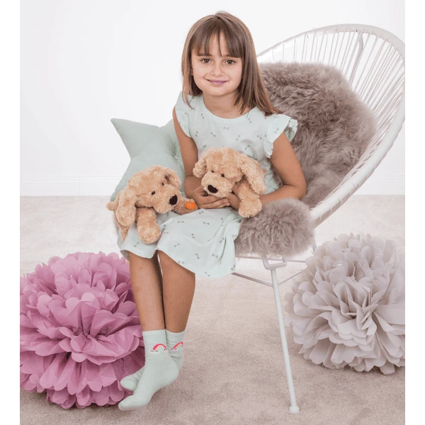 Teddy HERMANN 28 Cm Flapperende Hond Beige - Afbeelding 4