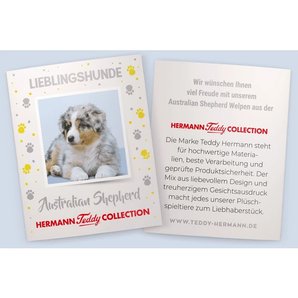 Teddy HERMANN Australia N Herderspuppy Zittend, 22 Cm - Afbeelding 3
