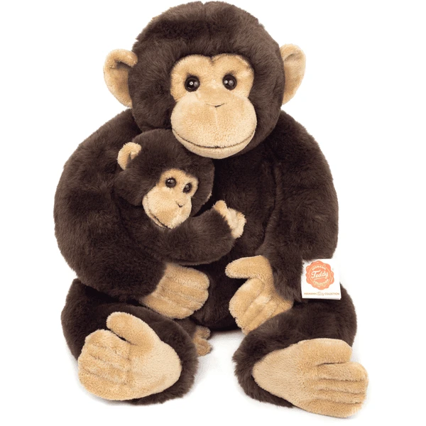 Teddy HERMANN ® Chimpansee Met Baby, 40 Cm - Afbeelding 5
