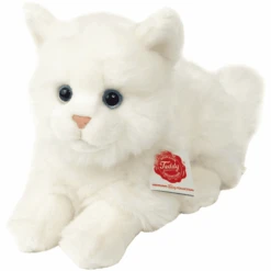 Teddy HERMANN ® Kat Brits Korthaar Wit, 20 Cm