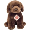 Teddy HERMANN ® Labrador Zittend Donkerbruin 25 Cm