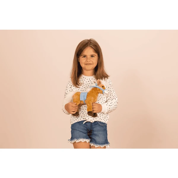 Teddy HERMANN ® Paard Staand Met Zadel, 23 Cm - Afbeelding 2