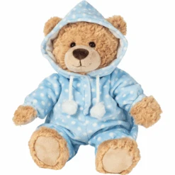 Teddy HERMANN ® Pyjamabeer Blauw 30 Cm