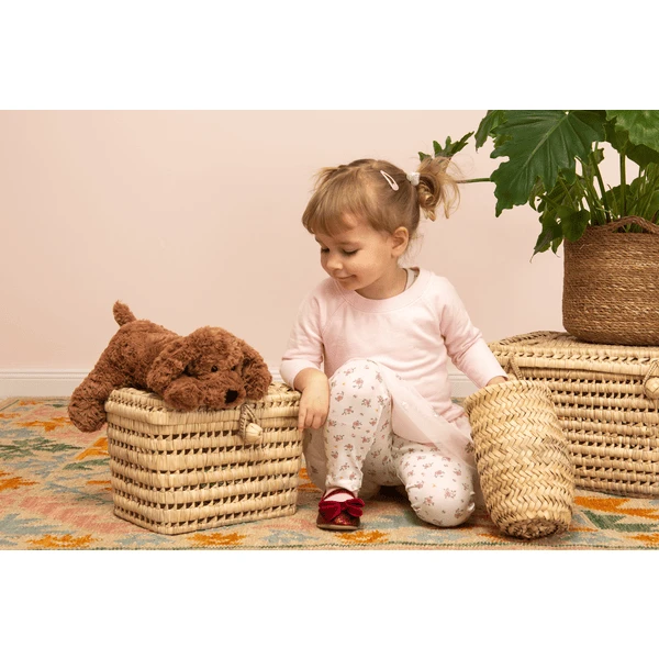 Teddy HERMANN ®Rattle Hond Bruin, 28 Cm - Afbeelding 2